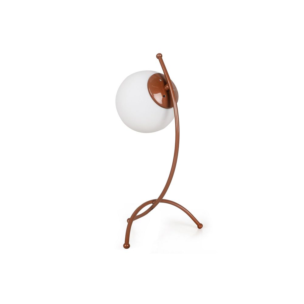 Stolna Lampa Yay - 5013 Bijela s Bakrenim Detaljima slika 7