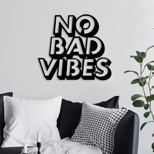 Wallity Metalna zidna dekoracija, No Bad Vibes slika 2