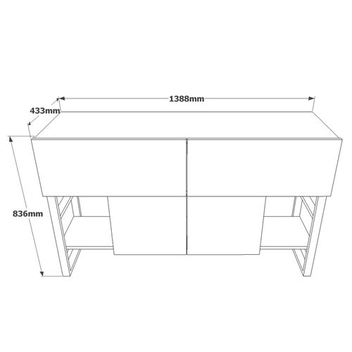 Hanah Home ML25 - A Atlantic Pine Console slika 6