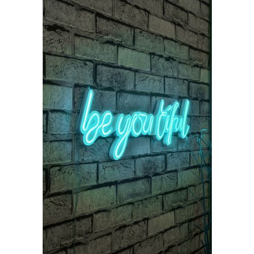 Wallity Ukrasna plastična LED rasvjeta, Be you tiful - Blue slika 1