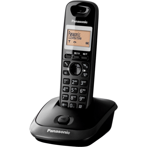 Panasonic telefon bežični, DECT/GAP, 1.4" display, crna boja, KX-TG2511FXT slika 1