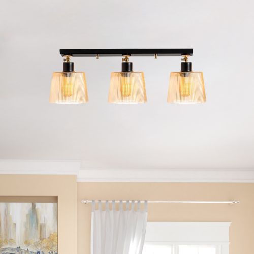 Luster N-267 Black Chandelier sa Metalnim Tijelom slika 1