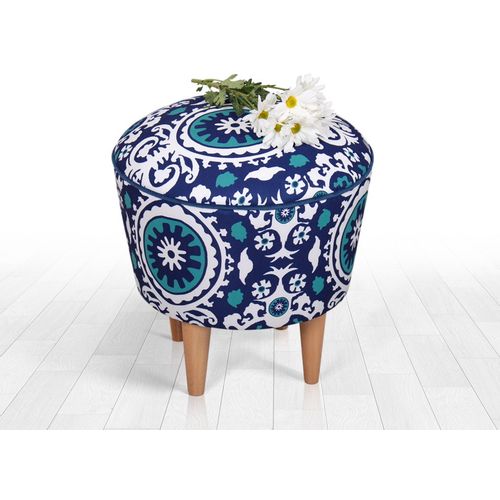 Sky - Blue, White Blue
White Pouffe slika 2