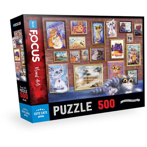 Blue Focus Puzzle 500 delova Simpatične mace slika 1