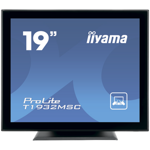 IIYAMA T1932MSC-B1S Monitor 19’’ 10pt IPS TOUCH 1280 x 1024 14ms 250 cd/m² projective capacitive IP54 VGA HDMI DP