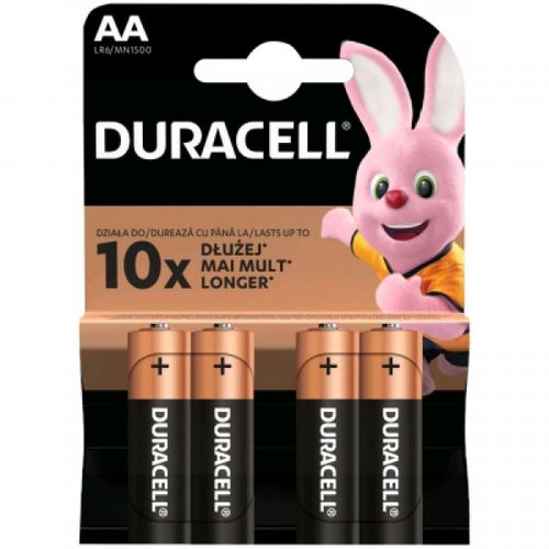 Duracell AA PAK4 CK, 1.5V LR6 MN1500, ALKALNE baterije duralock slika 1