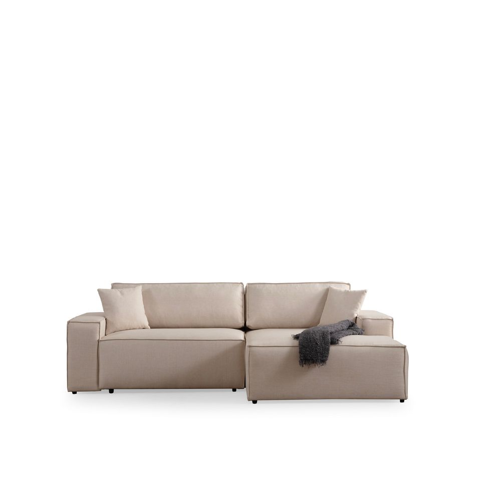 Pırlo Kutni Sofa na Razvlačenje - Ecru slika 4