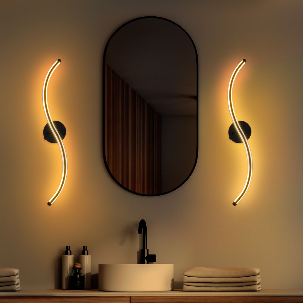 Yılan - 13281 Crna Zidna Lampa slika 3
