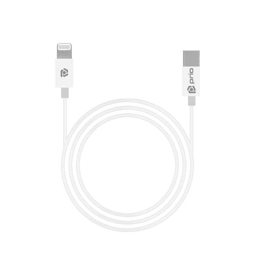 Prio Charge; Sync USB C na Lightning Cable MFi certificiran 1m bijeli slika 2