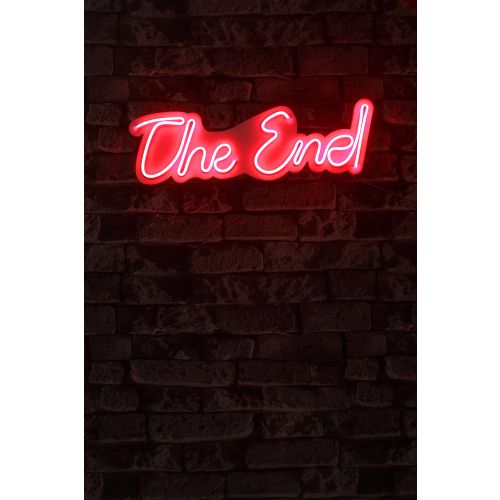 Wallity Ukrasna plastična LED rasvjeta, The End - Red slika 2