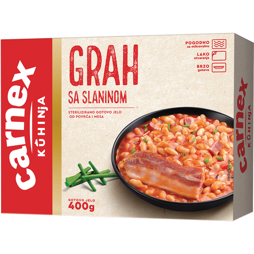 Carnex Grah sa slaninom 400G slika 1