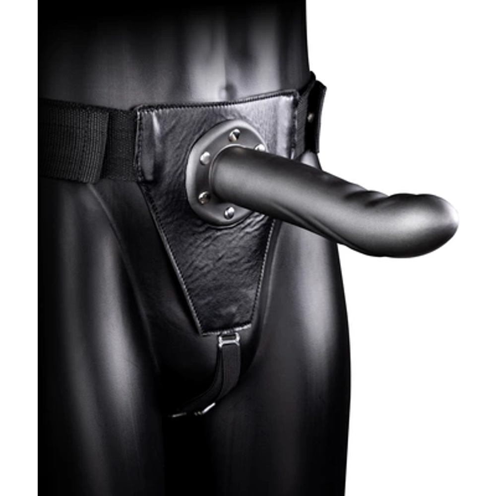 Joj! by Shots Textured Curved Hollow Strap-On - 8 / 20 cm slika 1