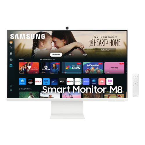 Monitor SAMSUNG LS32DM801UUXDU 32"/VA/3840x2160/60Hz/4ms GtG/HDMI,USB/kamera/zvučnici/smart/bela slika 1