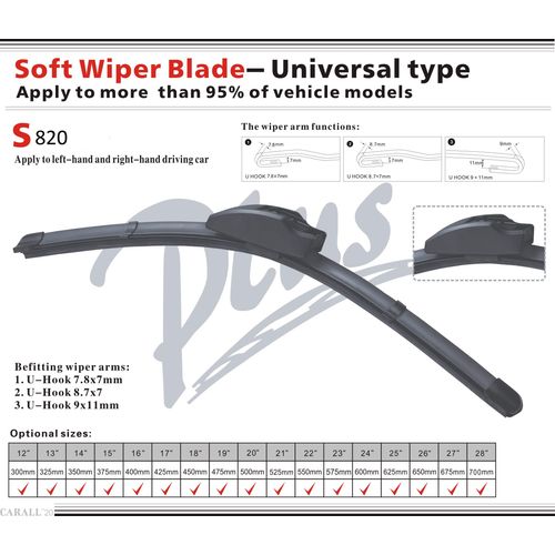 AutoSystem Aqua Blade Standard Brisač, 38cm, S820 slika 1