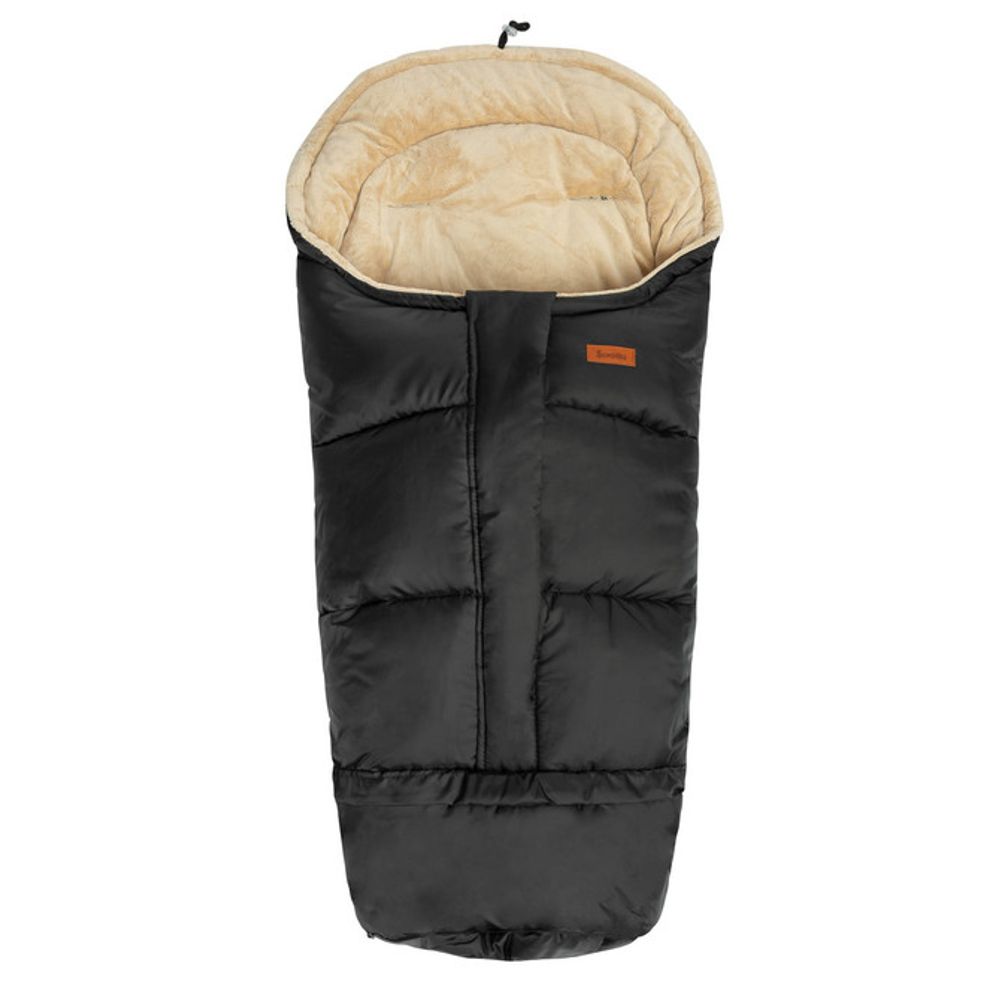 Combi 3u1 minky romper torba – crno/bež slika 1