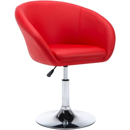 Okretne blagovaonske stolice od umjetne kože 6 kom crvene slika 22