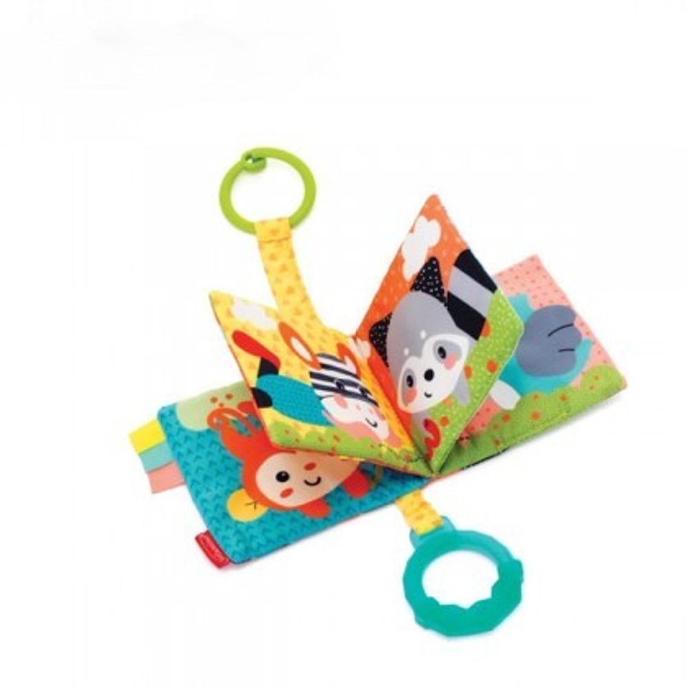 Infantino 005362 Baby Mekana Knjiga Link & Squeak Animal Crinkle Book slika 1
