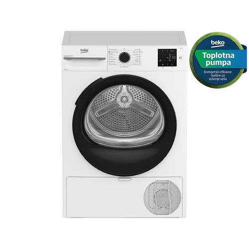 Beko BM3T38230W Mašina za sušenje veša sa toplotnom pumpom, 8 kg slika 1