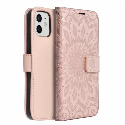 MEZZO Book case za iPhone 12/ 12 Pro mandala rose gold slika 2