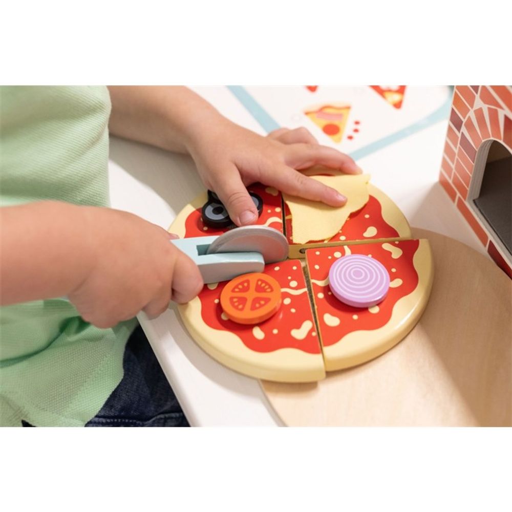 Zopa Set za igru - Drvena pizza u kutiji slika 5