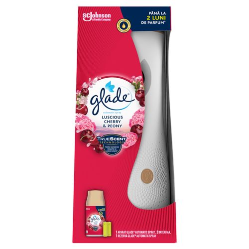 Glade automatski osvježivač zraka, baza s mirisom božura i trešnje 269 ml slika 1