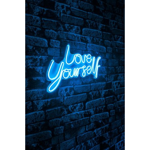 Wallity Dekorativna plastična led rasvjeta Love Yourself - plavo slika 2