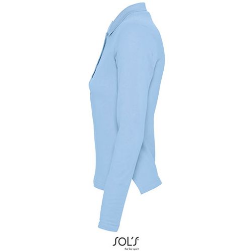 PODIUM ženska polo majica sa dugim rukavima - Sky blue, XL  slika 7