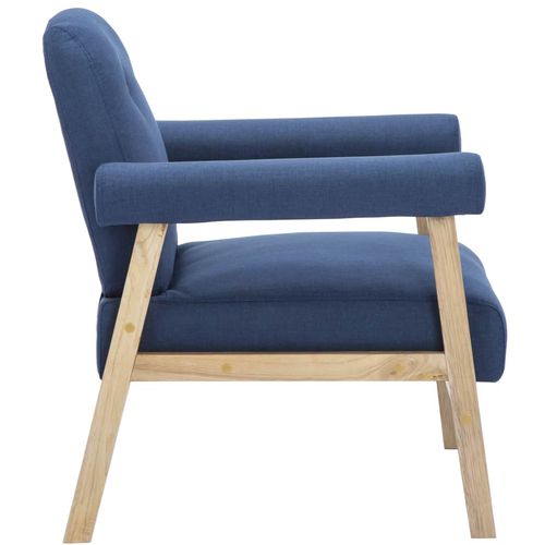 Fotelja od tkanine plava slika 5