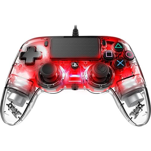 NACON PS4 WIRED ILLUMINATED COMPACT CONTROLLER RED slika 4