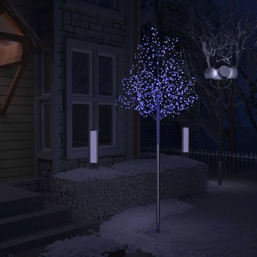 Božićno drvce sa 600 LED žarulja plavo svjetlo 300 cm slika 24