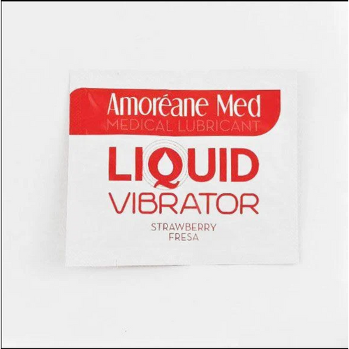 Lubrikant Amoreane Monodosis Liquid Vibrator Strawerry slika 1