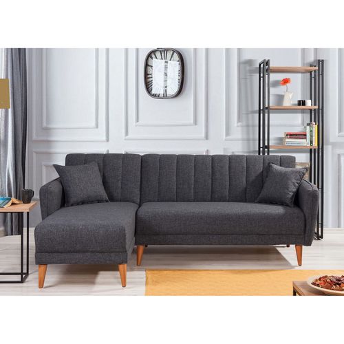 Atelier Del Sofa Kutna garnitura, Aqua Corner Left - Dark Grey slika 2