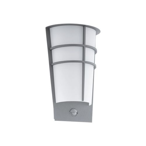 Eglo Breganzo 1 spoljna zidna lampa/2, led, 2x2,5w, srebrna/bela , sa senzorom  slika 1