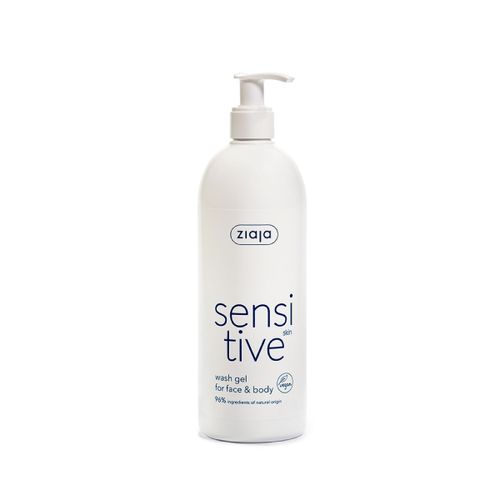 Ziaja Sensitive Skin kremasti gel za pranje lica i tijela 400ml slika 1