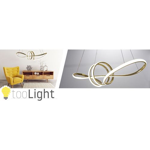 TOOLIGHT Moderna stropna svjetiljka LED + PILOT APP824-CP Gold slika 15