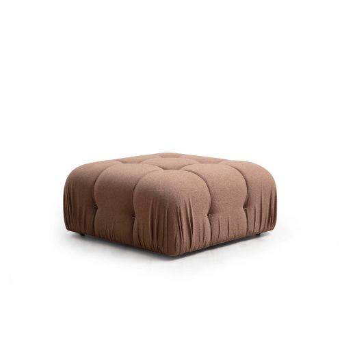 Atelier Del Sofa Tabure, Smeđa, Bubble Pouffe - Brown Bouclette slika 1