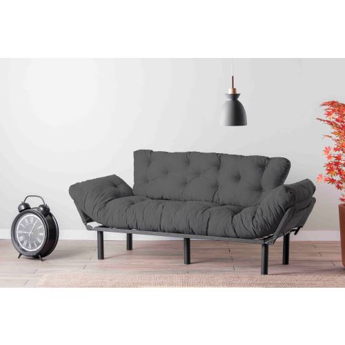 Atelier Del Sofa Nitta Triple - Sivi trosed na razvlačenje slika 1