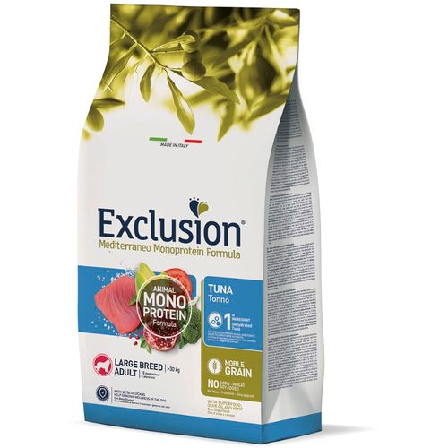 Exclusion Mediterraneo Monoprotein Formula Adult Large, potpuna hrana za pse velikih pasmina, tuna, 12 kg slika 1