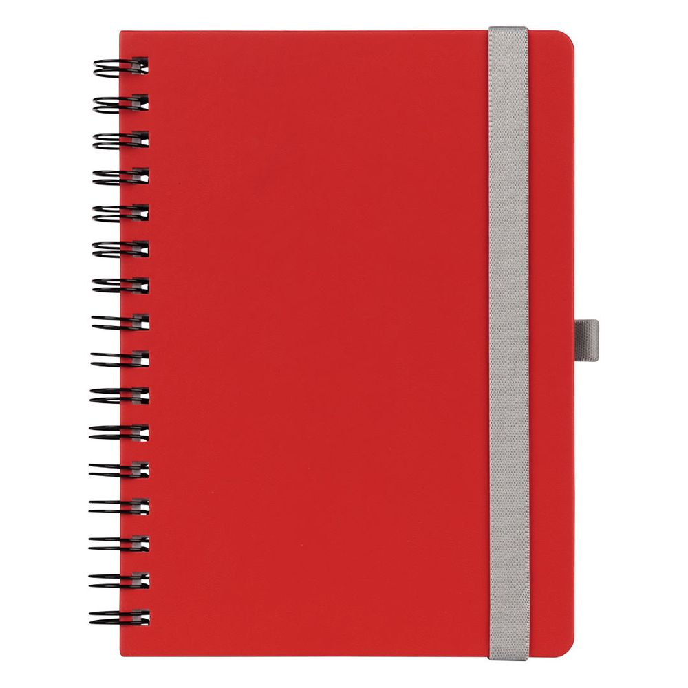 MONDO WIRE, notes sa spiralom A5 formata ,crveni slika 1