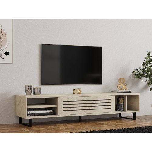 Woody Fashion TV stalak SAFIR, boja Travertine slika 1