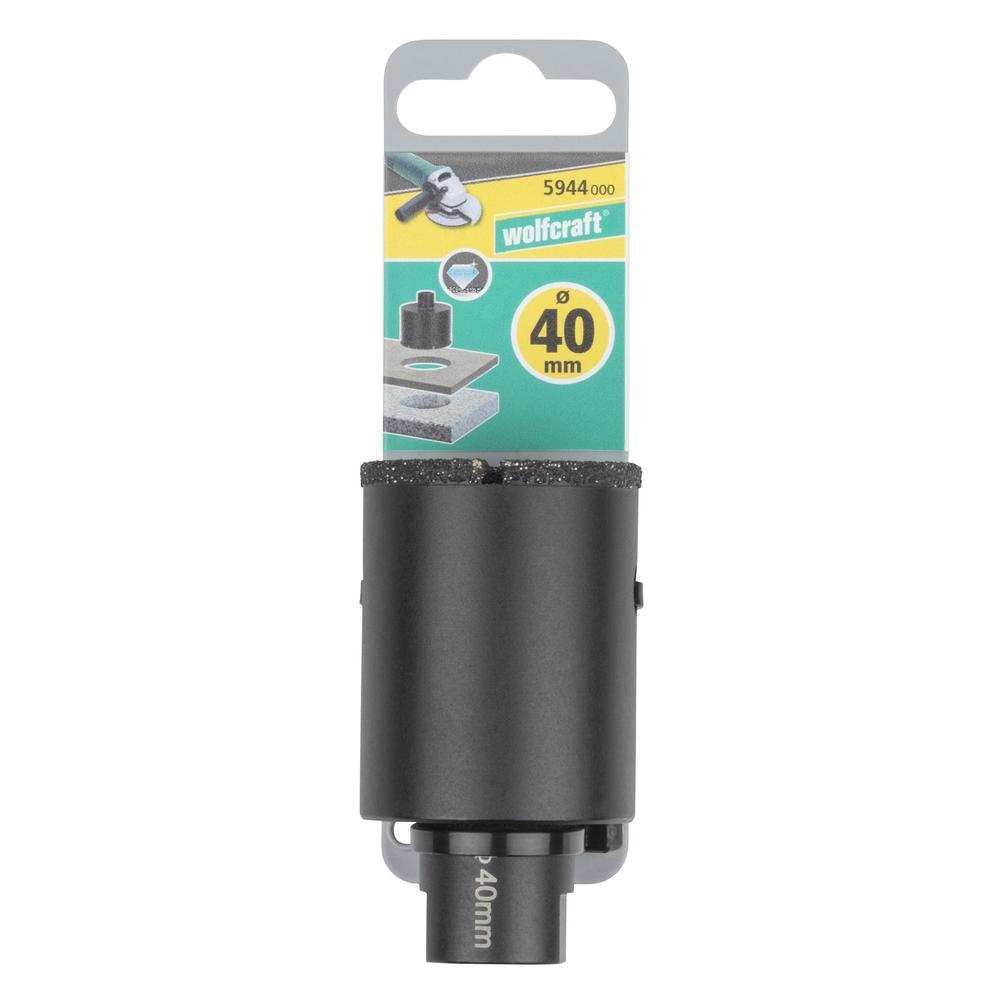 Wolfcraft Kruna Dijamantna Za Pločice "Ceramic" fi 40 / 45 mm M14 Suho Bušenje - 5944000 slika 3