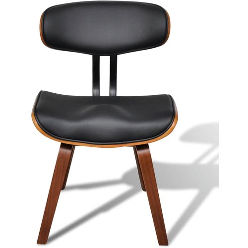 Blagovaonske stolice 4 kom od zaobljenog drva i umjetne kože slika 35