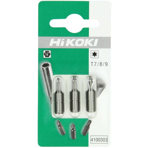 HiKOKI Set bitova 4100303 1/4" Torx (3/1) slika 1