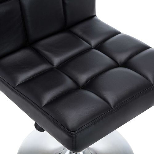 Blagovaonske stolice od umjetne kože okretne 6 kom crne slika 42