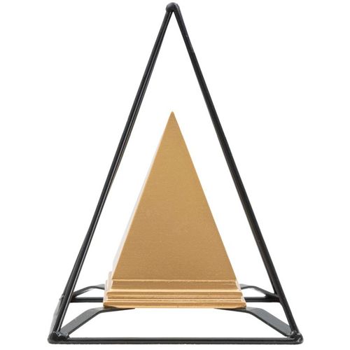 Mauro Ferretti Piramida zlatna sa željezom cm 15x15x21 slika 1