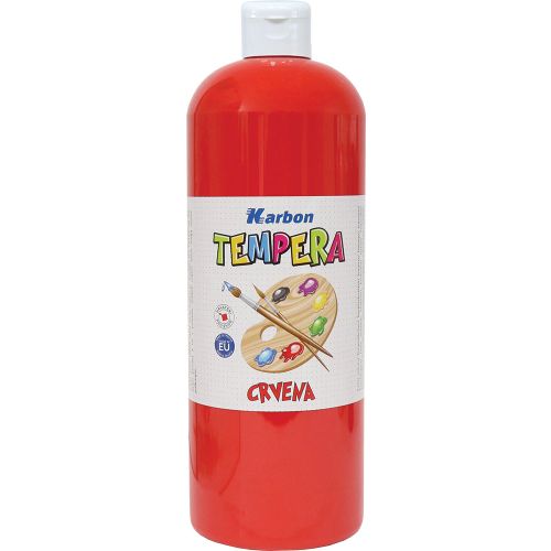 Tempera 1000ml boca KARBON crvena slika 1