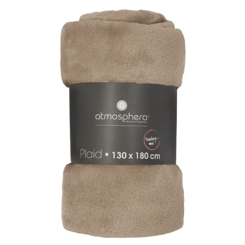 ATMOSPHERA deka flanel - bež - 130x180 cm  slika 3