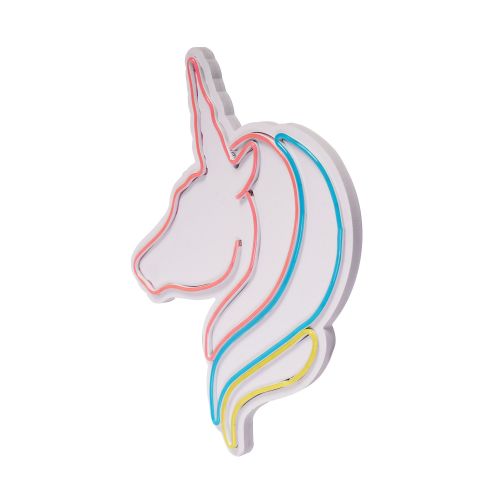 Wallity Ukrasna plastična LED rasvjeta, Unicorn - White, Blue, Yellow slika 12