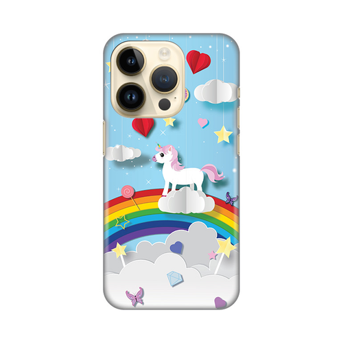 Torbica Silikonska Print za iPhone 14 Pro 6.1 Unicorn slika 1