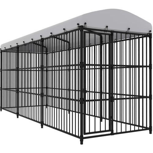 Vanjski kavez za pse s krovom 450 x 150 x 210 cm slika 20